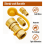 100% Solid Brass LP Gas Propane Hose Quick Disconnect Kit 2