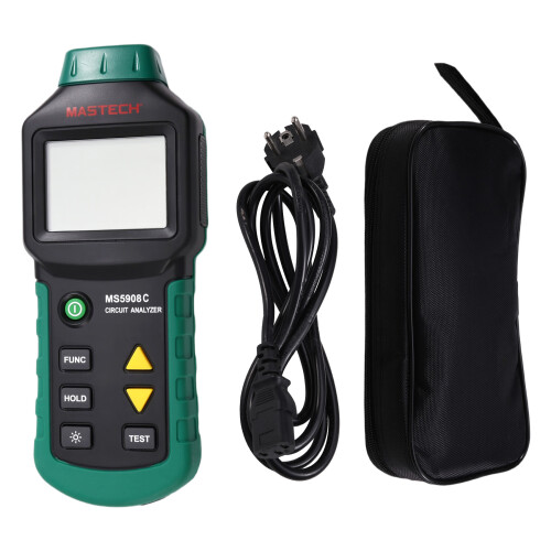 MASTECH MS5908C LCD analyzátor ističov RCD tester EU zástrčka