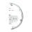 Supporto per tom per batteria, 10 pollici, argento 2