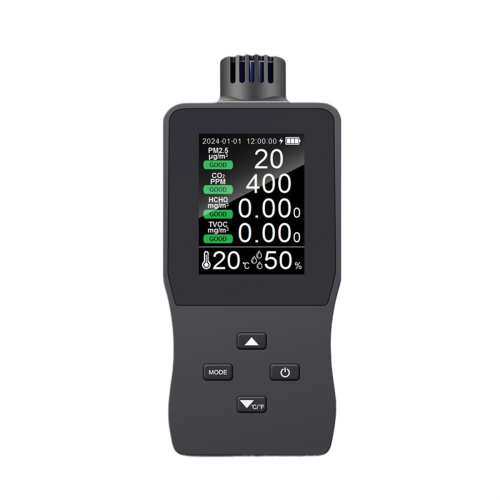 Monitor de qualidade do ar, testador de qualidade interna CO₂/TVOC/PM2.5/Temp