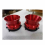 1 par de adaptadores de hub NAB de 1/4 de polegada e 10 polegadas para Studer ReVox, vermelho 4
