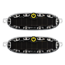 2 peças de luz estroboscópica solar LED sem fio à prova d'água para motocicleta e carro