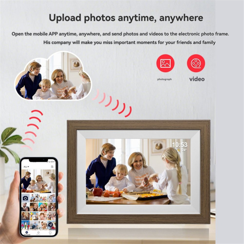 Ψηφιακή κορνίζα WiFi 10,1 ιντσών 1280x800 IPS HD Smart UK Plug 2