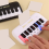Mini teclado elétrico para educação infantil, piano eletrônico de brinquedo branco 2