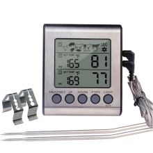 Digitale vleesthermometer met dubbele sonde, kook- en barbecue-oventhermometer
