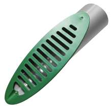 4 inch schuin afvoerrooster voor tuin, 1 verpakking
