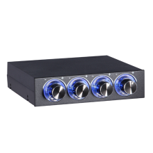 Controlador de velocidade de ventilador de PC de 4 canais com display LED