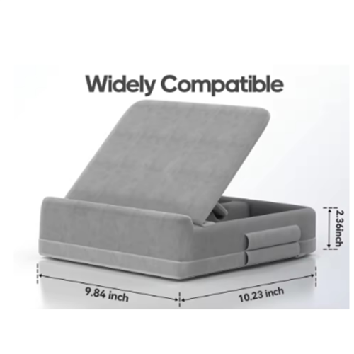 Tablet Pillow Stand with Storage Foldable for iPad Holder 1