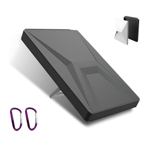 For Starlink Mini Protective Cover, with 2 Hanging Hooks Black