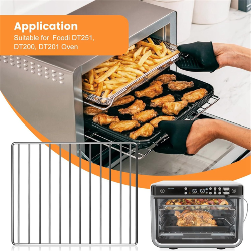 Σχάρα φριτέζας αέρα για Ninja Foodi DT201 DT251 από ανοξείδωτο ατσάλι 2
