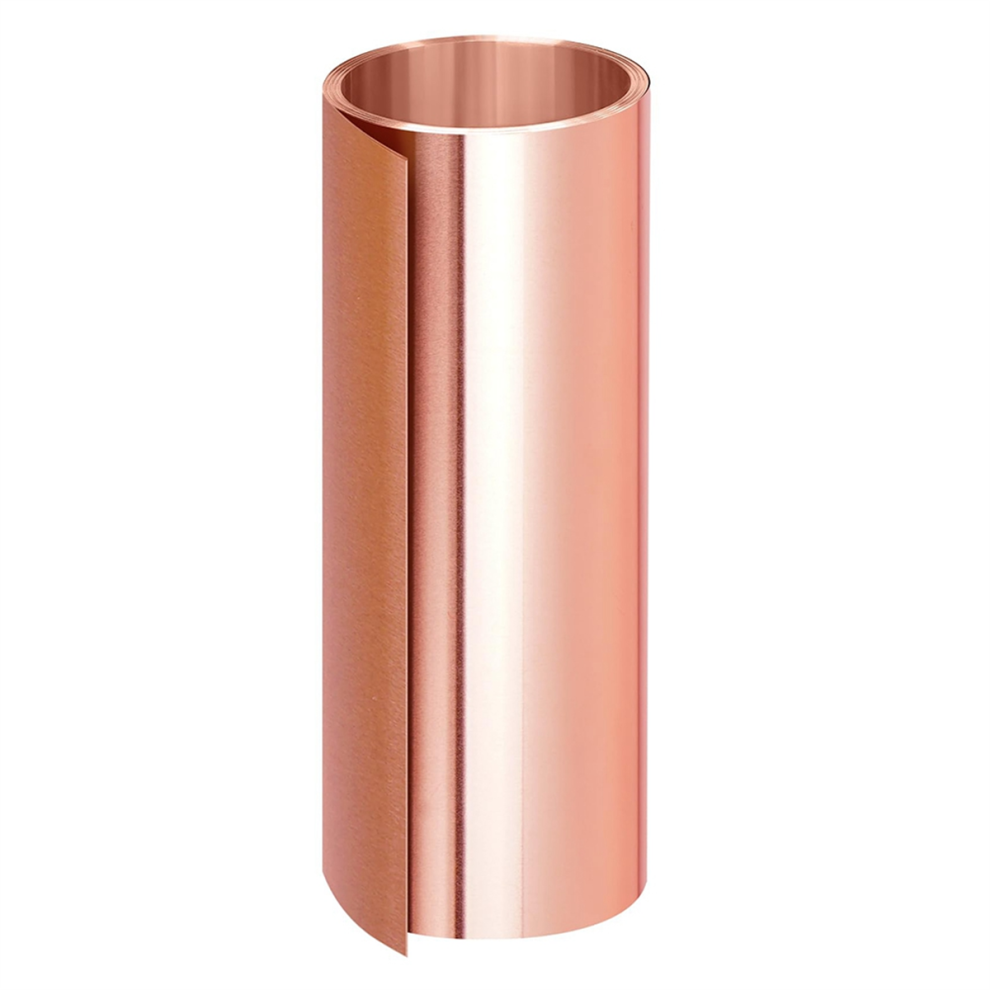 Koperfolie rol, 6 inch x 10 voet koperplaat, 0,1 mm koperen lood