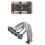Κάρτα ελεγκτή Mini PCIE Express 8 σειριακών θυρών 4