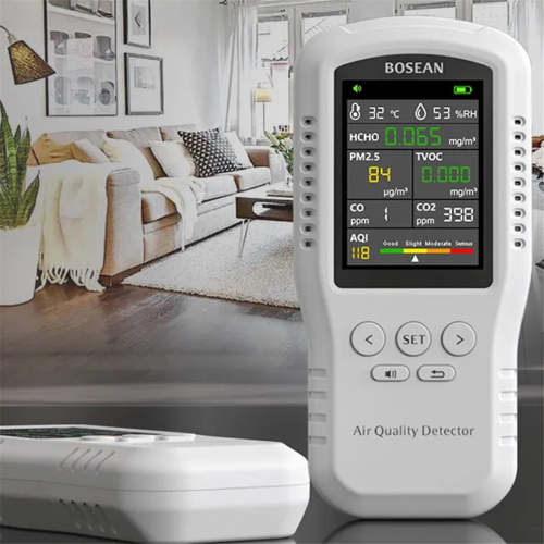 Bosean Luchtkwaliteitsmonitor CO2 CO PM2.5 HCHO Luchtkwaliteitsdetector 2