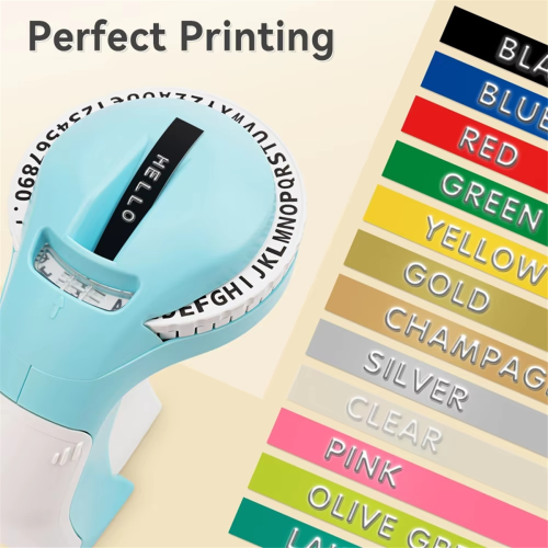 B90 Labelprinter 3D Embossing Draagbare Handmatige Labelmaker 2