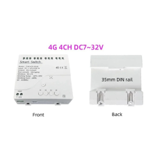 Relè Tuya Smart Switch 4G LTE con RF 433Mhz DC 7-32V