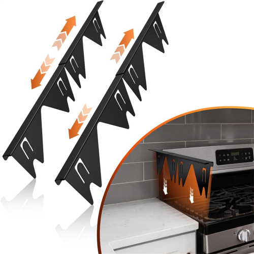 Cache-joints de cuisinière en acier inoxydable, argent 1