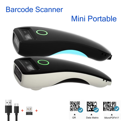 Leitor de código de barras Bluetooth portátil C70 Express Scanner branco 2