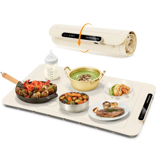 Electric Warming Tray Food Warmer with 3 Temperature Settings EU Plug 2