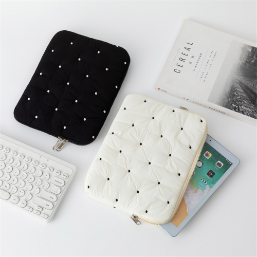 Bolsa para laptop com forro macio de alta qualidade, capa para PC de 11 polegadas, branca 1