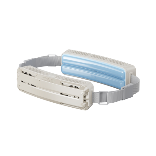 IJs Heupgordel Ventilator USB Oplaadbare Koelventilator voor Hardlopen Wit