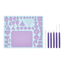 Kit de 7 piezas de quilling de papel para adultos principiantes con herramienta de quilling ranurada