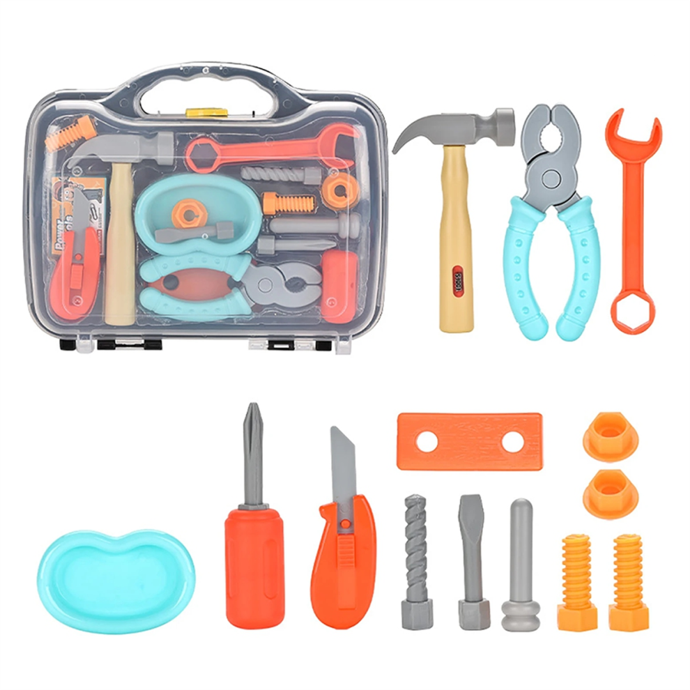 Gereedschapsset Voor Kinderen, Gesimuleerde Reparatieset, Met Speelgoedschroevendraaier-image