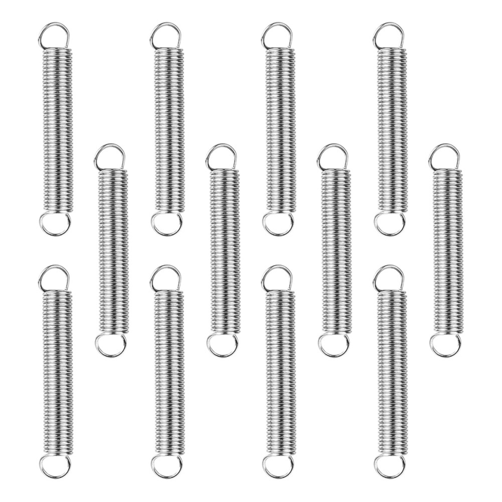 12 Resortes De ExtensióN Con Extremos De Gancho Para ConstruccióN.-image