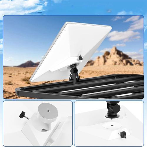 For Starlink Mini Mount,Adjustable Angle Clamp Pole Mount 2