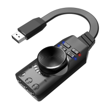 Adaptateur de carte son externe USB 7.1 canaux pour jeu