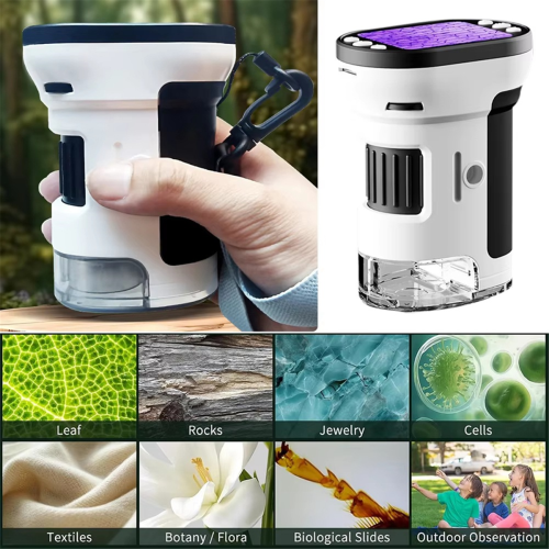 1000X Handheld Microscope for Kids 4K 2.0In Screen Rechargeable 2