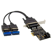 Parallel Port DB25 25Pin PCIE Riser Karte Kommunikation Control Karten