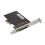 Κάρτα Ανύψωσης PCIE Παράλληλης Θύρας DB25 25Pin Κάρτες Ελέγχου Επικοινωνίας 4