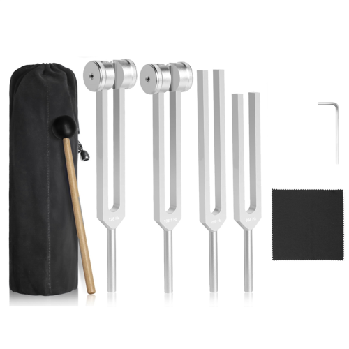 Tuning Forks for Healing Set with Reflex Hammer,