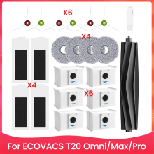 Pre príslušenstvo ECOVACS T20 Omni/Max/Pro Series Hlavná bočná kefa