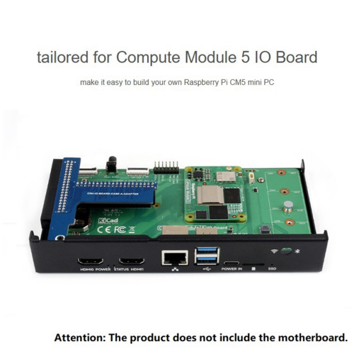 Μεταλλική θήκη CM5 για πλακέτα Raspberry Pi Module 5 IO με ανεμιστήρα ψύξης 2