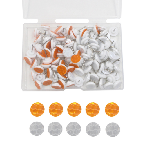 100 tachuelas reflectantes para marcar senderos. 2