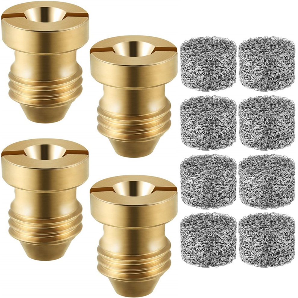 4 Pieces 1.1 Mm Foam Cannon Orifice Nozzle And 8 Pieces Foam Maker 4713132167003
