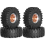 4 rodas de metal de 1,9 polegadas com pneus de 118 mm de diâmetro externo para Axial Gold 4