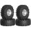 4 Rodas de metal de 1,9 polegadas com pneus de 118 mm de diâmetro externo para Axial Black 4
