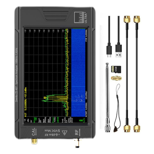 TinySA ULTRA Plus Νέος φορητός αναλυτής μικροσκοπικού φάσματος ZS407 7.3GHz 1