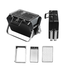 Barbecue compact au charbon de bois pour cuisiner en plein air et pique-niquer en camping-car