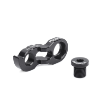 Extensor de câmbio traseiro RISK para quadro de bicicleta, extensão de elo de engrenagem, preto