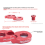 RISK Rear Derailleur Extender Bicycle Frame Gear Link Extension Red 2