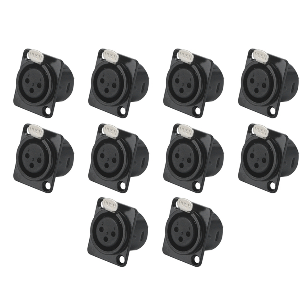Type D Plug To Socket 3Pin Xlr Socket Adapter Connector 4713132181498
