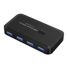 Hub de comutador KVM USB 3.0, estação de acoplamento para 2 computadores, impressora compartilhada