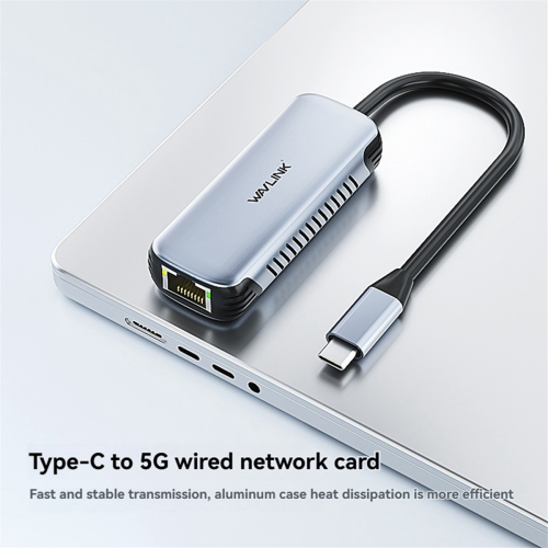 Adaptador USB C a Ethernet de 5 Gbps WAVLINK para portátil 1