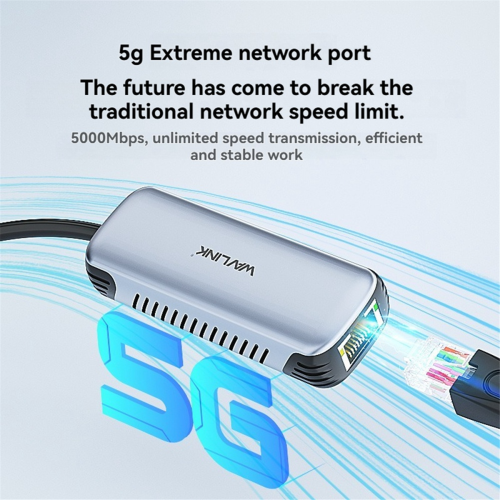 Adaptador USB C a Ethernet de 5 Gbps WAVLINK para portátil 2