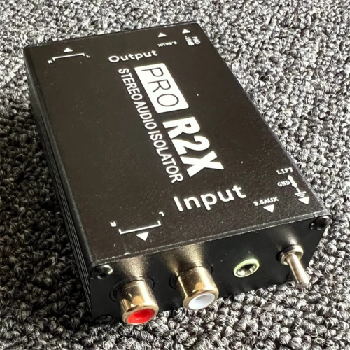 Νέος μονωτής ήχου 3.5MM+RCA, ακουστικός μονωτής ρεύματος ήχου 1