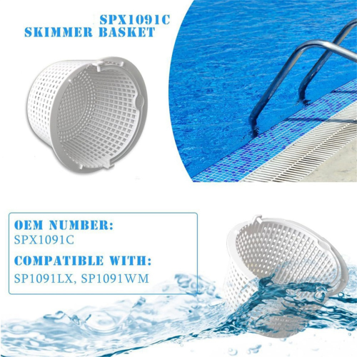 Vervangende Skimmermand Voor Zwembad Met Handvat, 2-pack - Bovengrondse Skimmer Voor Door De Muur Geplaatst~p137606105