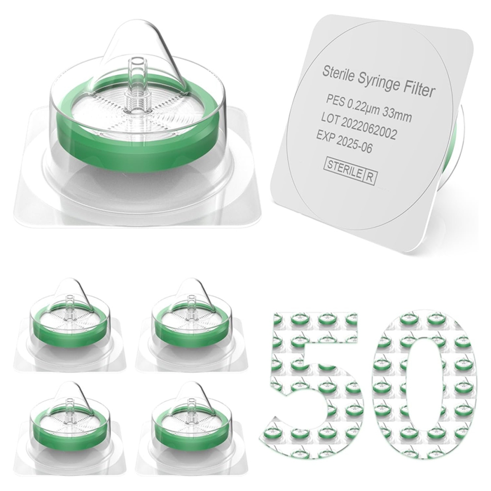 Filtri Confezione Da 50, Filtri Sterili In Pes, Diametro Membrana 33 Mm,-image
